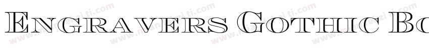 Engravers Gothic Bol字体转换